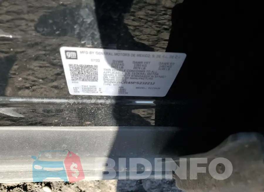 3GNKBCR45PS232212 Photo# 13