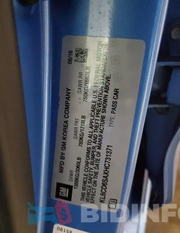 KL8CD6SAXHC731371 Photo# 12