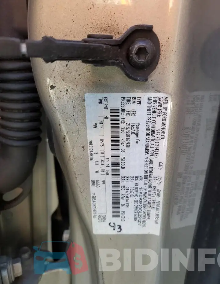 1FADP3F29GL251217 Photo# 12