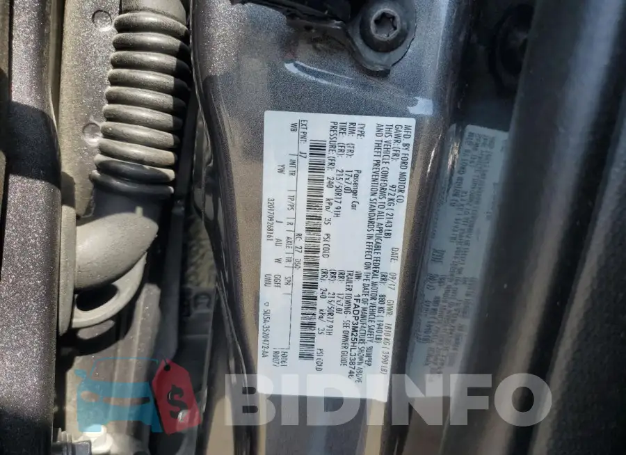 1FADP3M25HL338746 Photo# 12