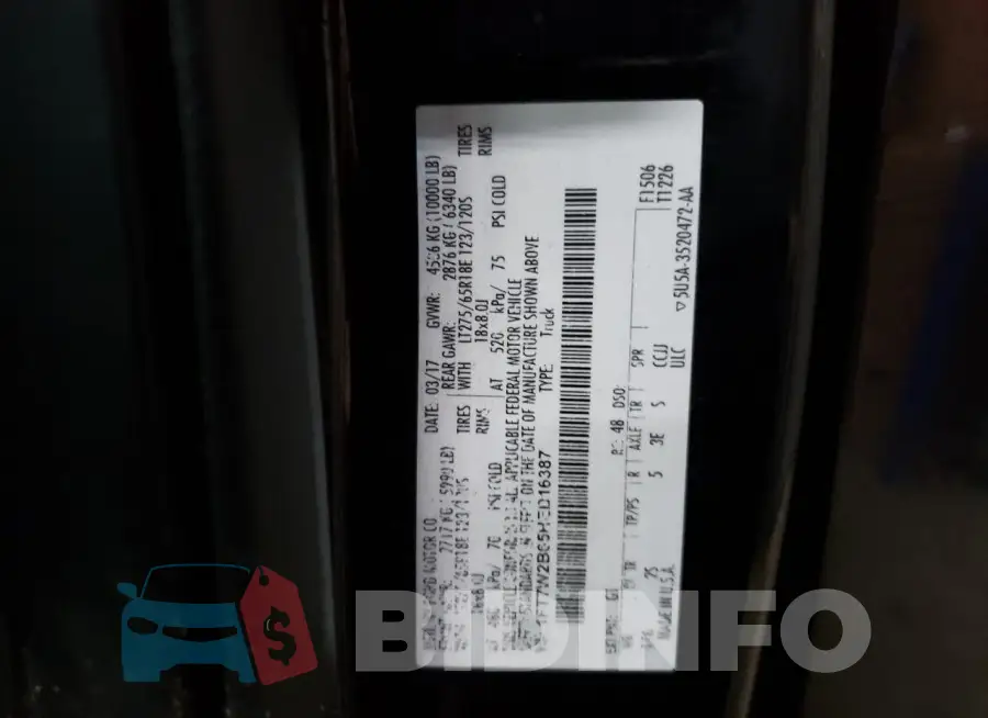 1FT7W2B65HED16387 Photo# 12