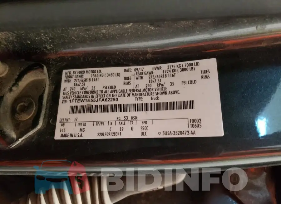 1FTEW1E55JFA62250 Photo# 12