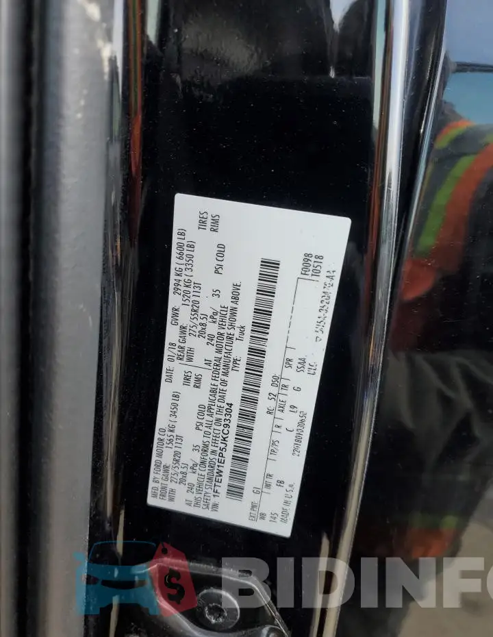 1FTEW1EP5JKC93304 Photo# 12