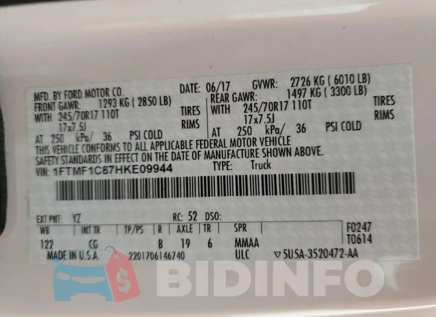 1FTMF1C87HKE09944 Photo# 12