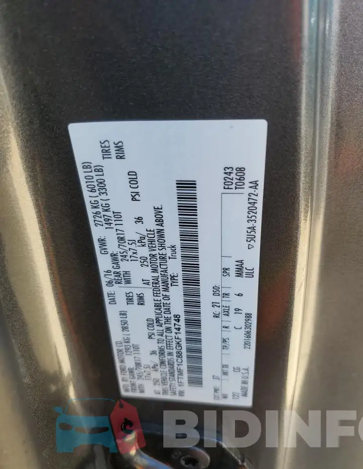 1FTMF1C88GKF14748 Photo# 13