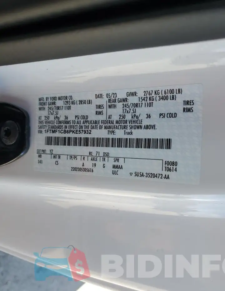 1FTMF1CB6PKE57932 Photo# 12