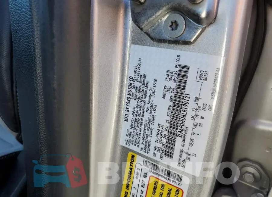 3FA6P0HD6LR190121 Photo# 12