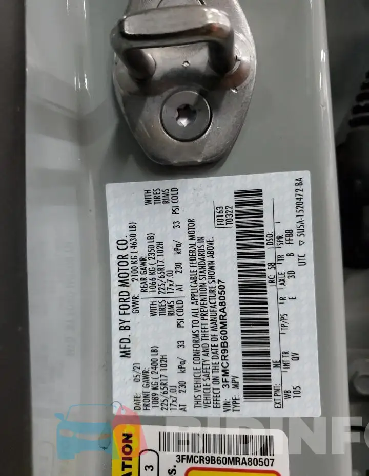 3FMCR9B60MRA80507 Photo# 13