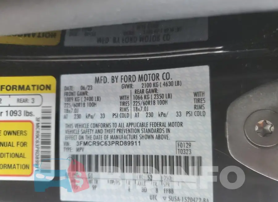 3FMCR9C63PRD89911 Photo# 13
