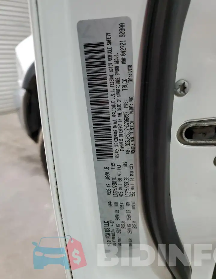3C6UR5CL7HG706097 Photo# 12
