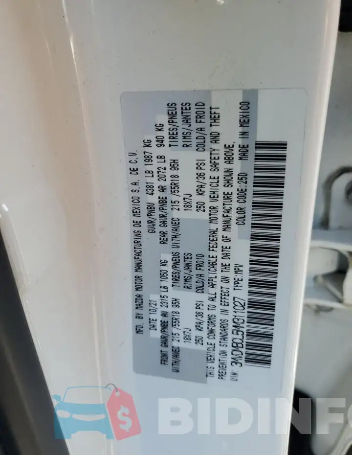 3MVDMBCL5MM311027 Photo# 13
