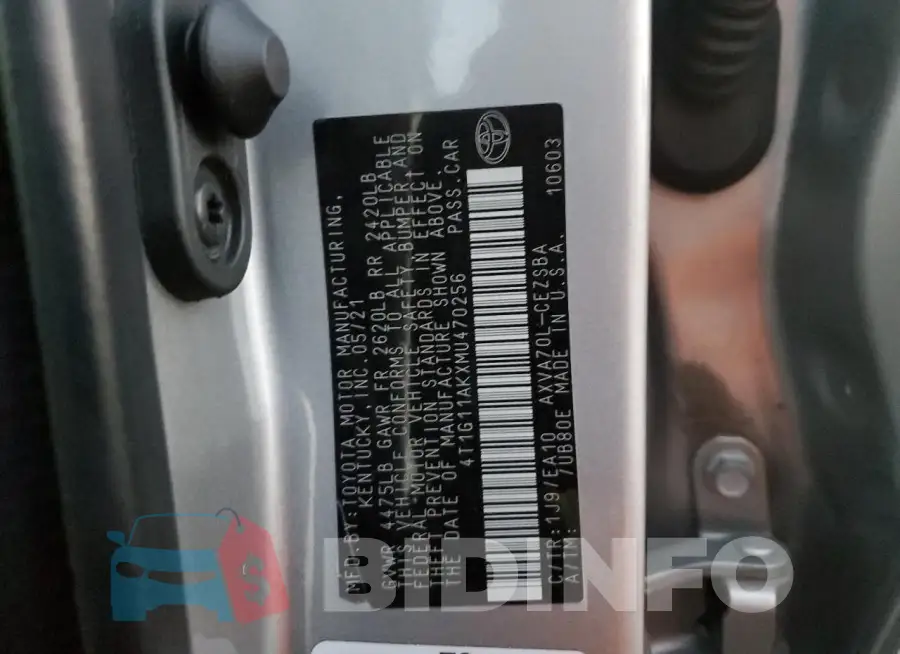 4T1G11AKXMU470256 Photo# 12