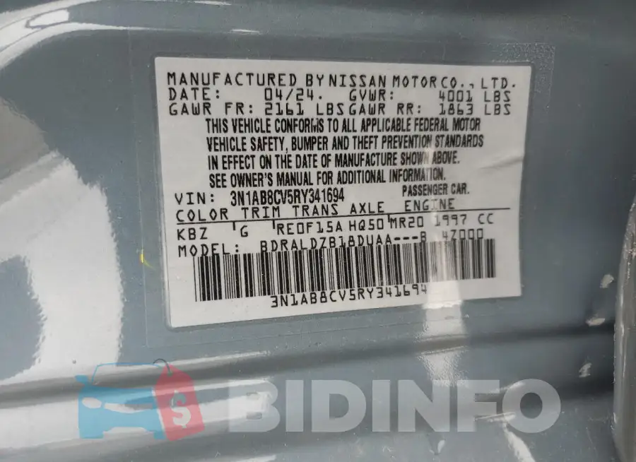 3N1AB8CV5RY341694 Photo# 12