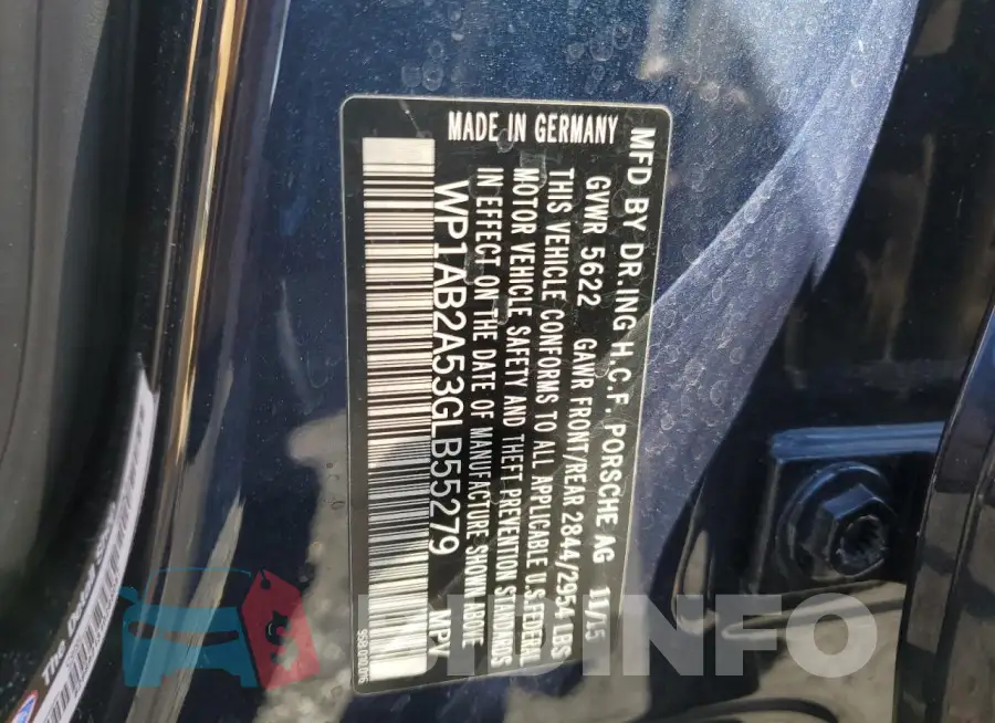 WP1AB2A53GLB55279 Photo# 14