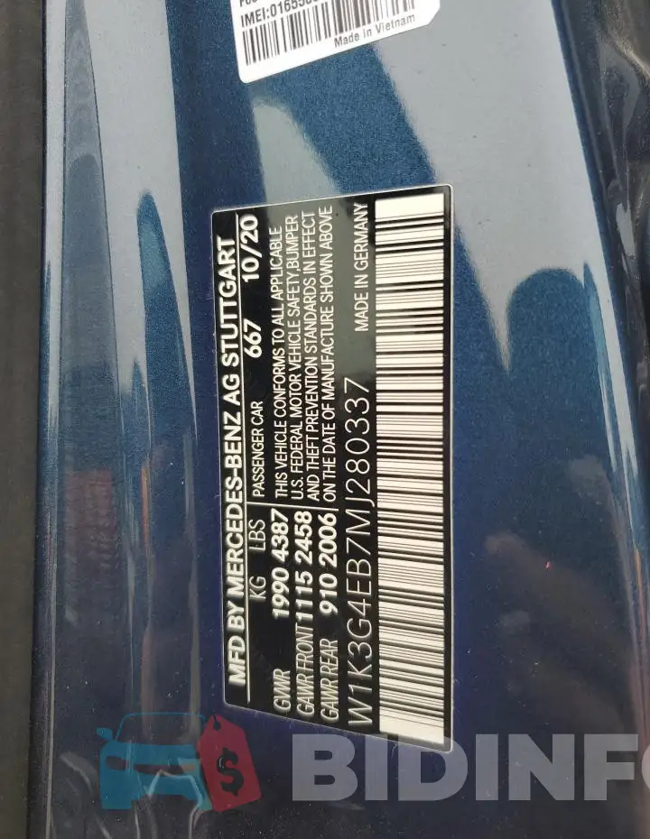 W1K3G4EB7MJ280337 Photo# 12