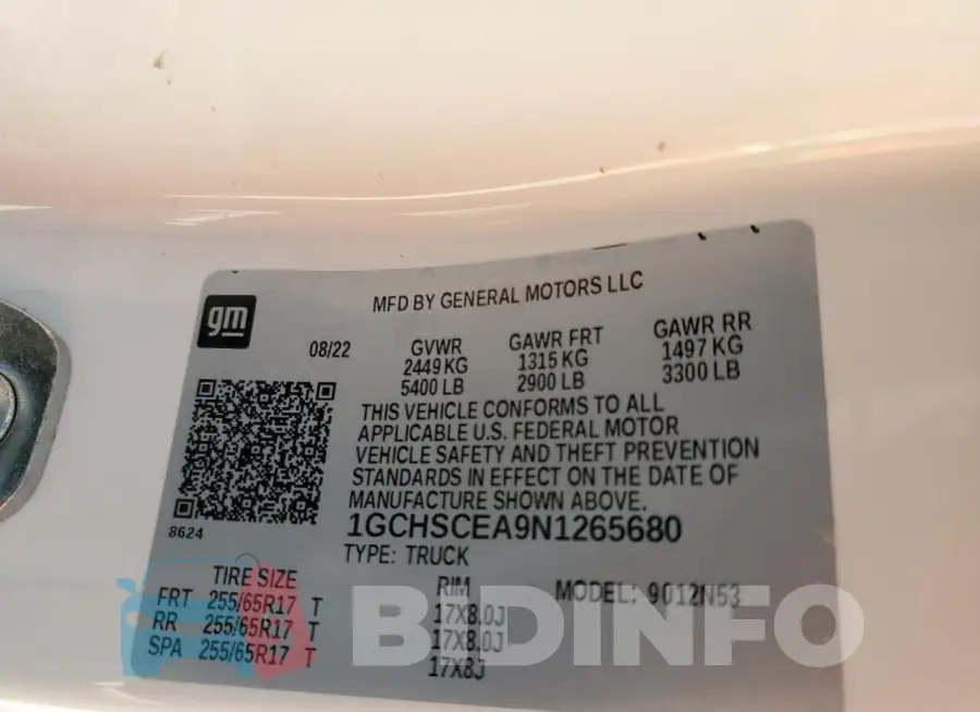 1GCHSCEA9N1265680 Photo# 12