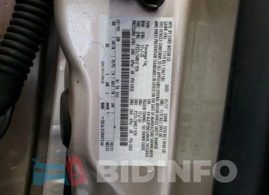 1FADP5EU9HL103293 Photo# 13
