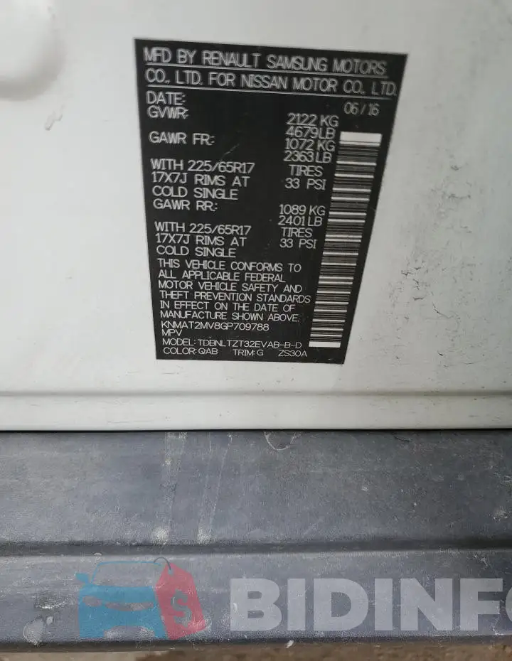 KNMAT2MV8GP709788 Photo# 13