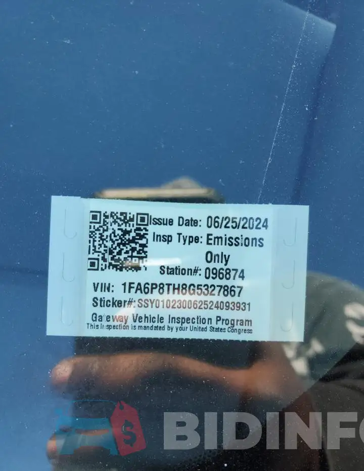 1FA6P8TH8G5327867 Photo# 12
