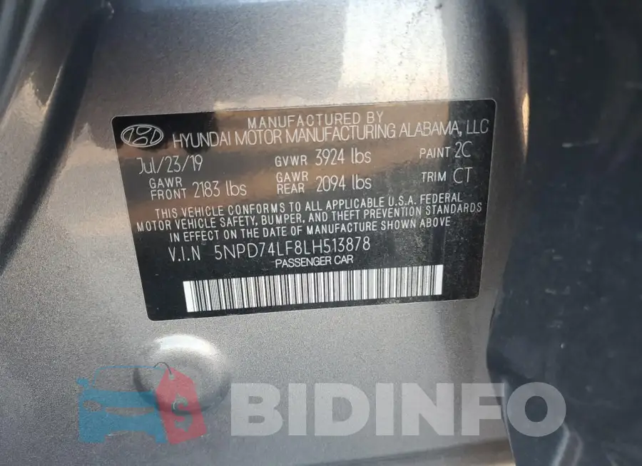 5NPD74LF8LH513878 Photo# 12