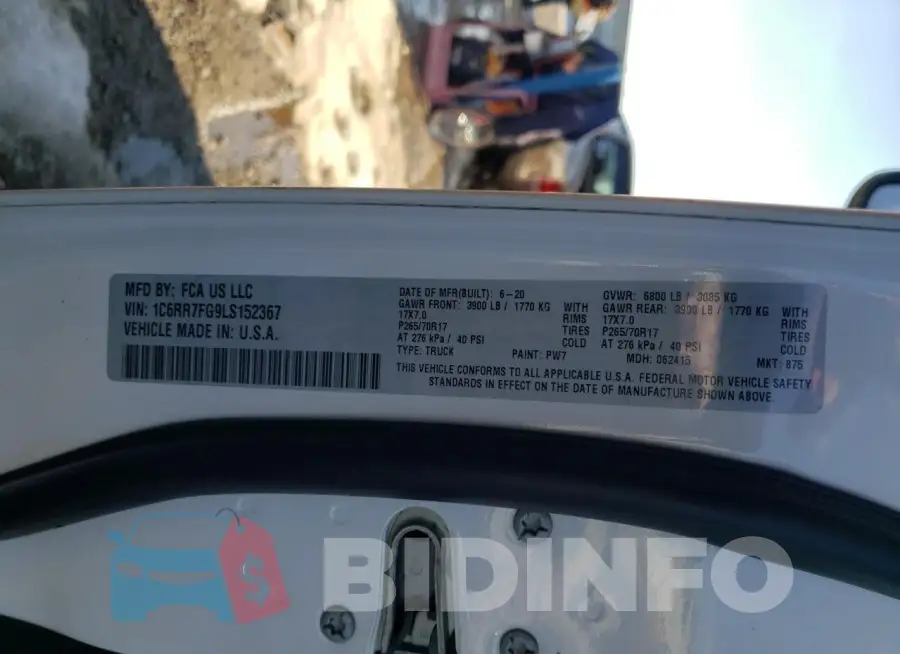 1C6RR7FG9LS152367 Photo# 12