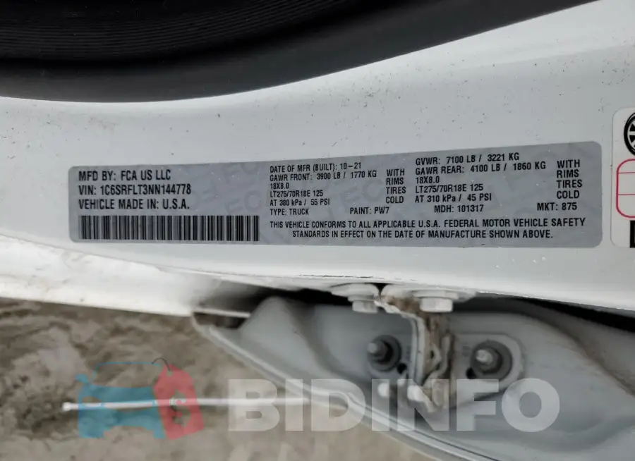 1C6SRFLT3NN144778 Photo# 13