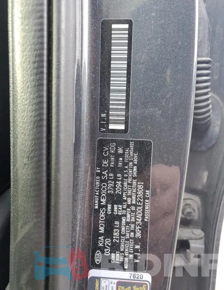 3KPF34AD0LE238081 Photo# 12