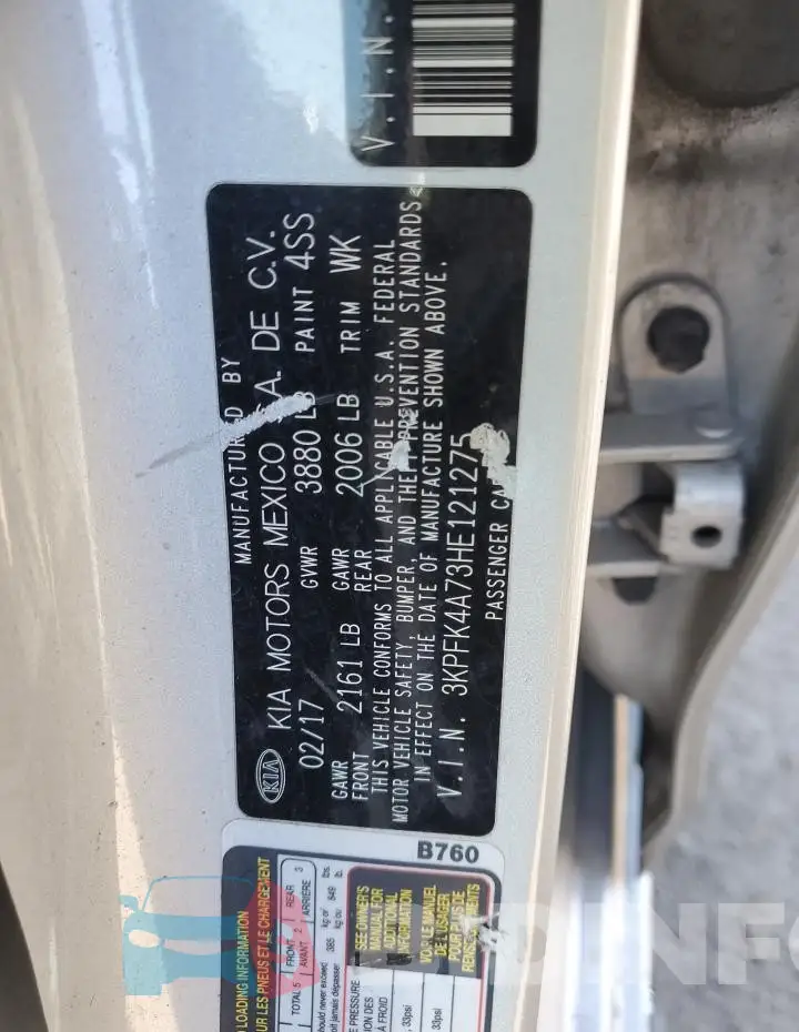 3KPFK4A73HE121275 Photo# 12