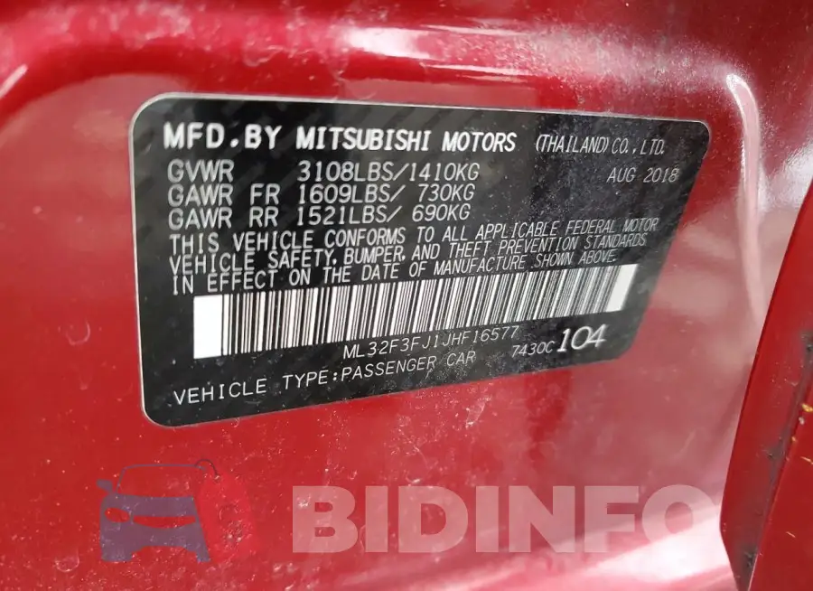 ML32F3FJ1JHF16577 Photo# 13