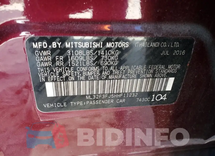 ML32F3FJ5HHF11232 Photo# 13