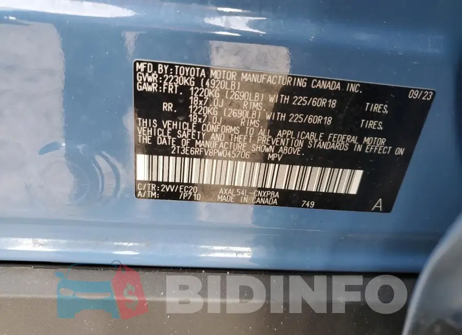 2T3E6RFV8PW045706 Photo# 14
