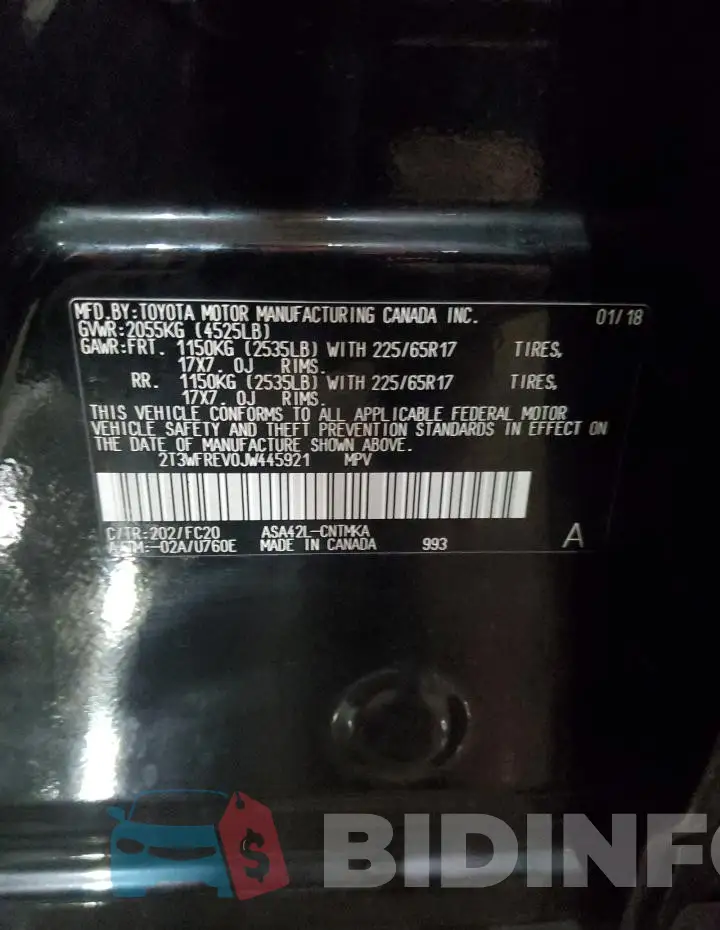 2T3WFREV0JW445921 Photo# 14