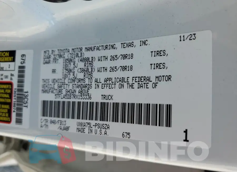 5TFLA5DB7RX153336 Photo# 13