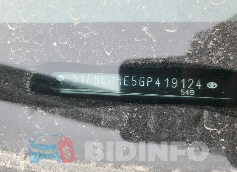 5YFBURHE5GP419124 Photo# 12