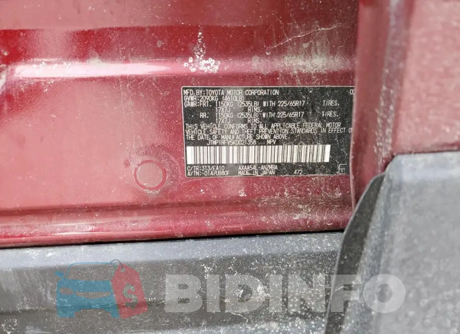 JTMP1RFV5KD021358 Photo# 13