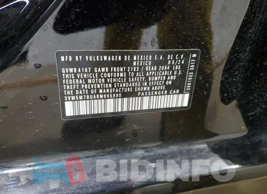 3VW5M7BU5RM095990 Photo# 12