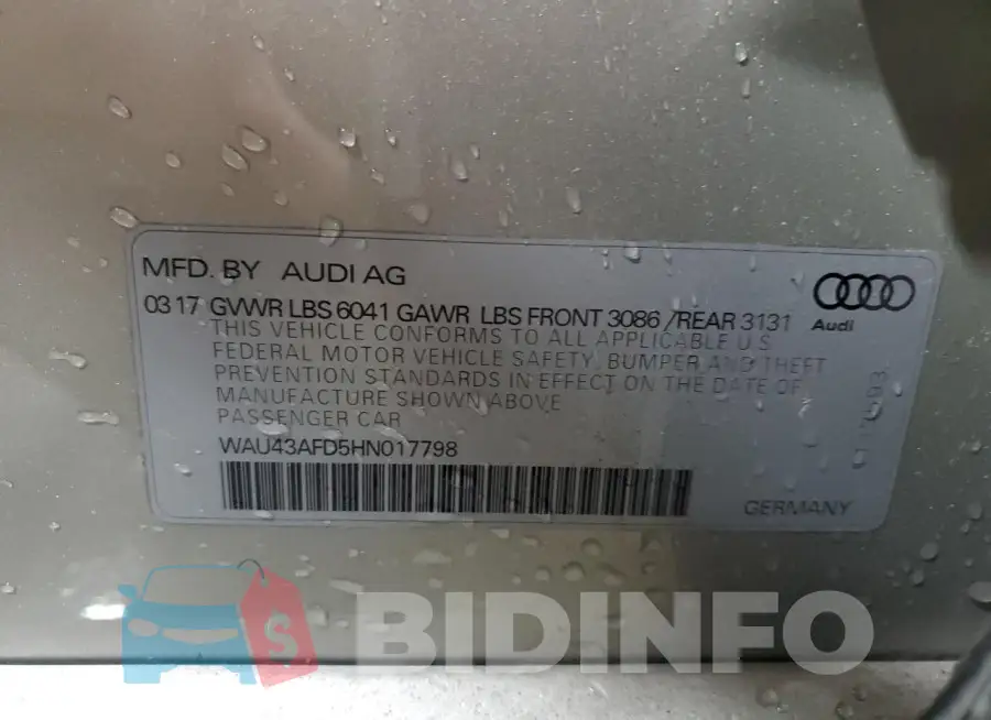 WAU43AFD5HN017798 Photo# 12
