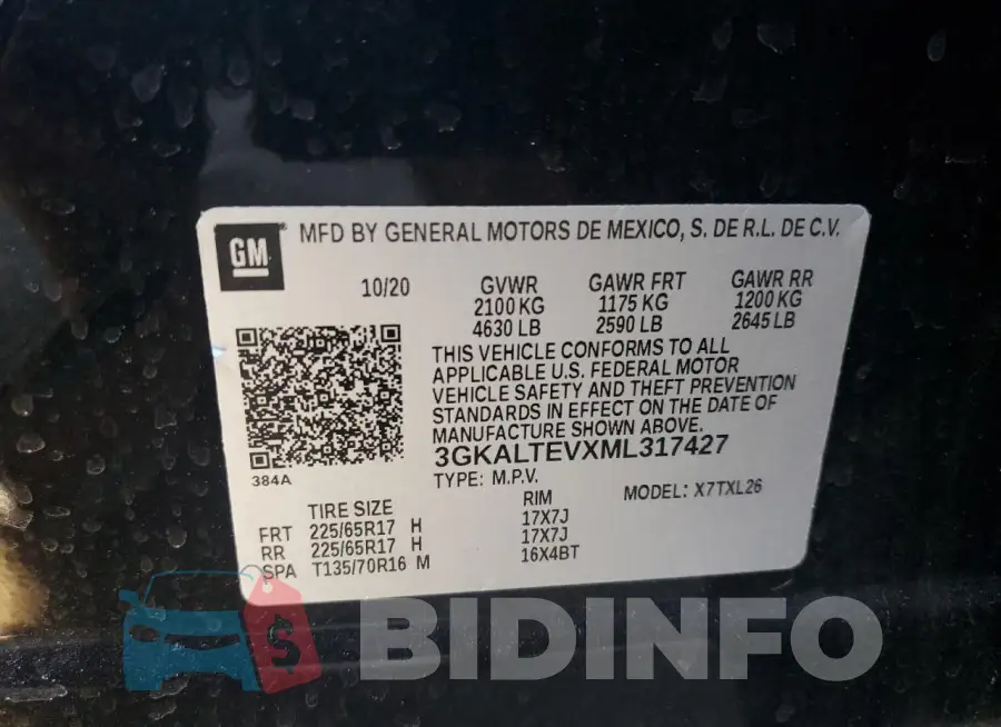 3GKALTEVXML317427 Photo# 13