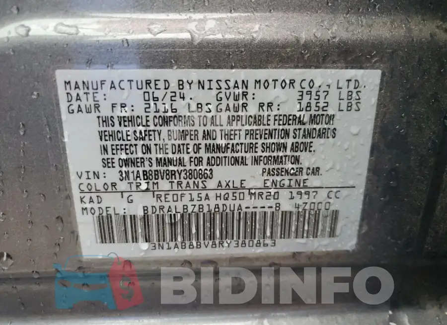 3N1AB8BV8RY380863 Photo# 12