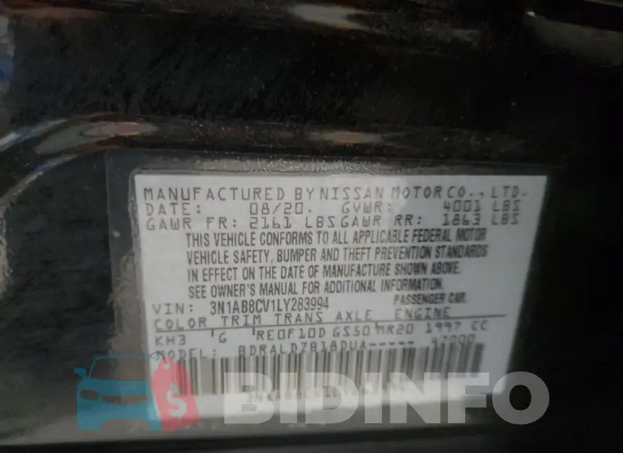 3N1AB8CV1LY283994 Photo# 12