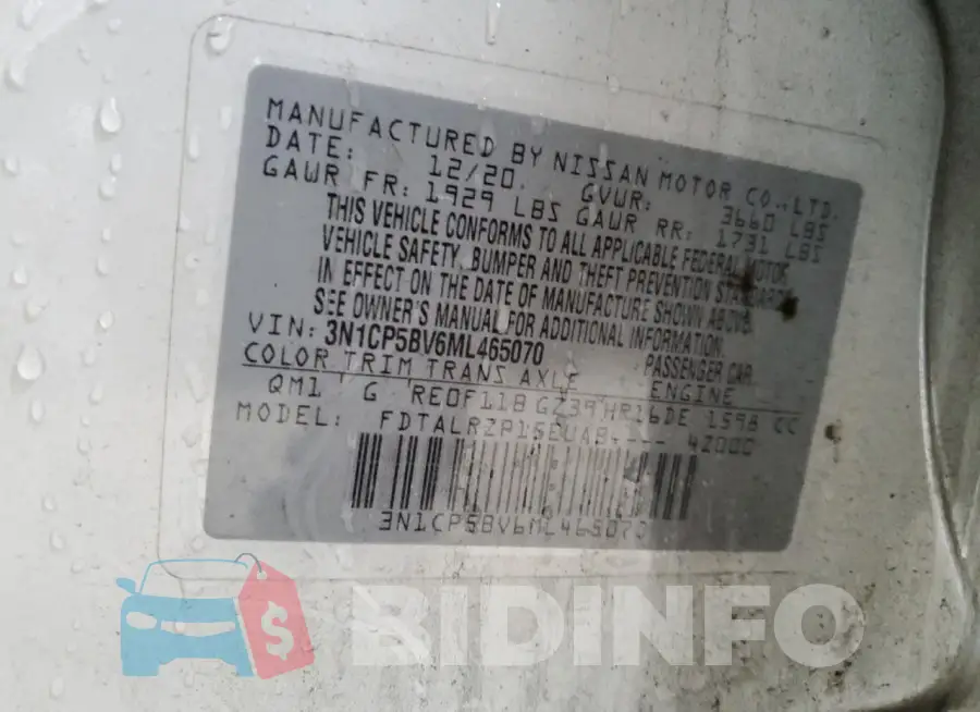 3N1CP5BV6ML465070 Photo# 12