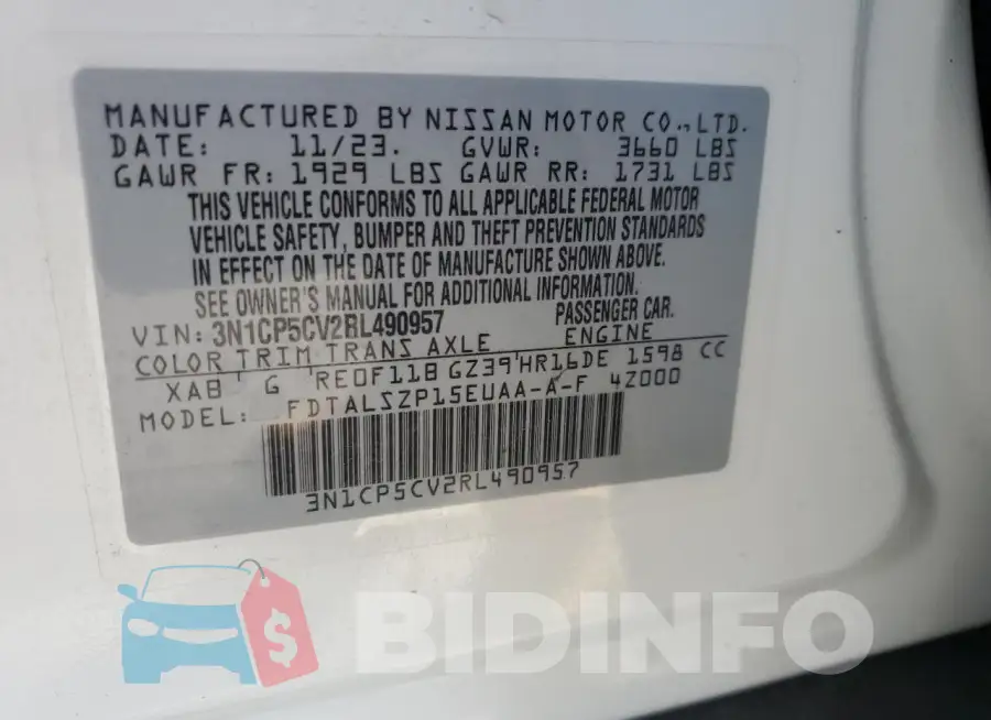 3N1CP5CV2RL490957 Photo# 13