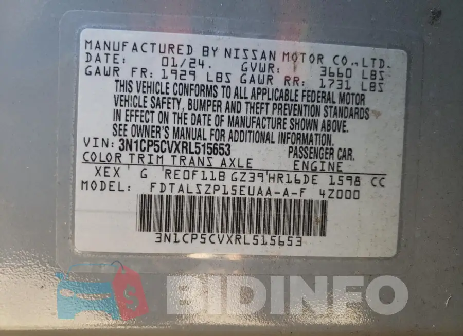 3N1CP5CVXRL515653 Photo# 13