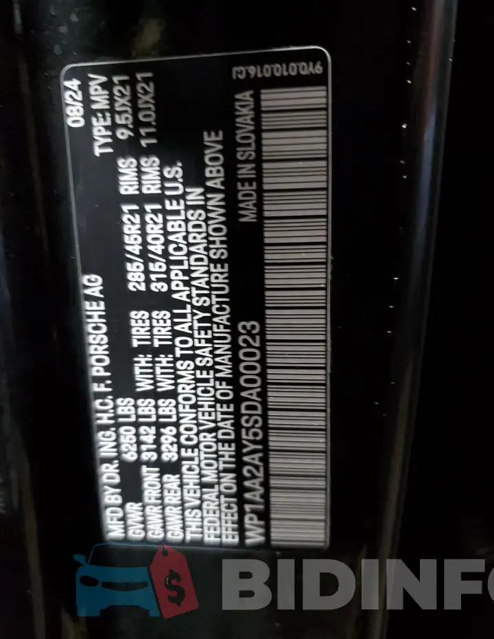 WP1AA2AY5SDA00023 Photo# 13