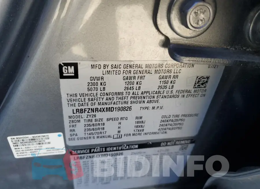 LRBFZNR4XMD190826 Photo# 13