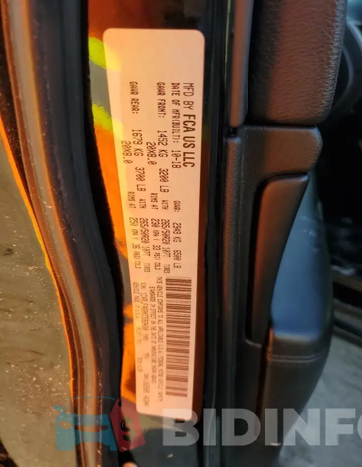 1C4RJFAG0KC593430 Photo# 13