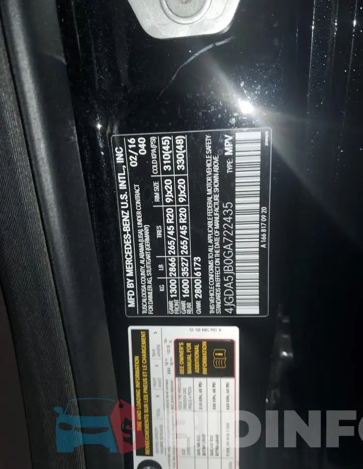4JGDA5JB0GA722435 Photo# 13