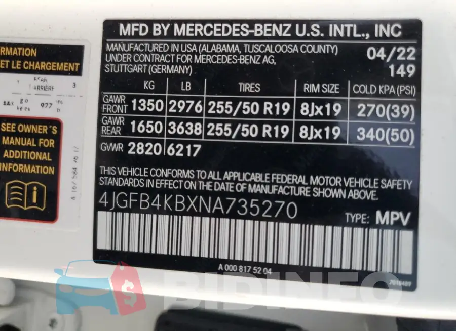 4JGFB4KBXNA735270 Photo# 12