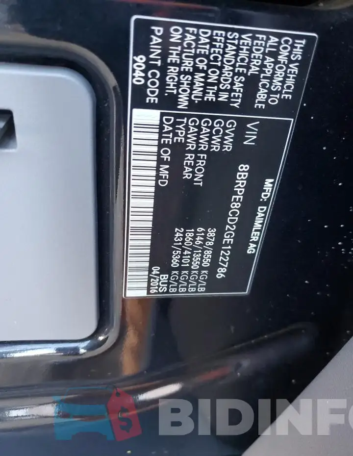 8BRPE8CD2GE122786 Photo# 13
