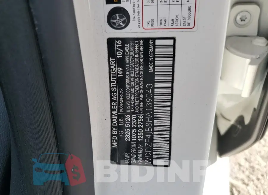 WDDZF4JB8HA139043 Photo# 12
